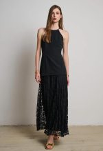 MAXI DRESS WITH LACE SKIRT - Image 5