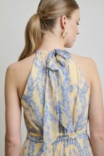 MAXI ΠΛΙΣΕ ΦΟΡΕΜΑ ΜΕ PRINT ΚΑΙ HALTER ΛΑΙΜΟΚΟΨΗ - Image 6
