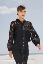 BLACK LACE TOP/SHIRT