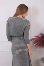 METTALIC CROP JACKET GREY - Image 4