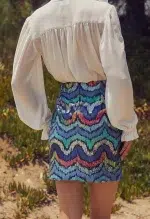 BLOUSE WITH FLOWERS WHITE - Image 3