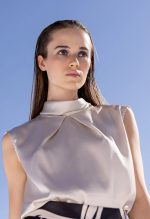 DESIREE SLEEVELESS SATIN TOP