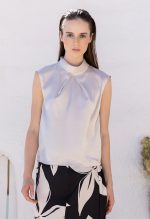 DESIREE SLEEVELESS SATIN TOP - Image 3