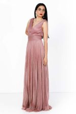 EVENING DRESS IN SHIMMER PINK - Image 2