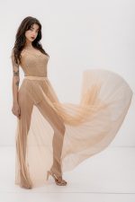 TULL SKIRT IN PLEATED MESH NUDE - Image 2