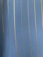 GOLD STRIPE LOOSE FIT DRESS BLUE - Image 3