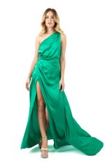KARINA ONE SHOULDER MAXI DRESS GREEN