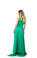 KARINA ONE SHOULDER MAXI DRESS GREEN - Image 3