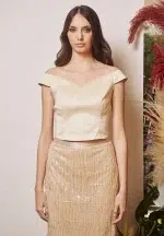 HEART SHAPE NECKLINE TOP NUDE - Image 2