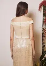 HEART SHAPE NECKLINE TOP NUDE - Image 3