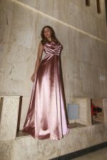 MONA SATIN  MAXI DRESS BLUSH - Image 4