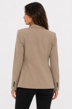 BLAZER JACKET DARK BEIGE - Image 3