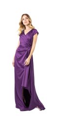 LEAH PLUS SIZE  DRESS BY AMINA MURR PURPLE - Image 3