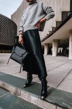 SATIN SKIRT BLACK - Image 2