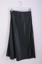 SATIN SKIRT BLACK - Image 3