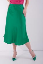 SATIN SKIRT GREEN - Image 4