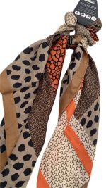 HAIR SCRUNCHY LARGE WITH SCARF - Image 2