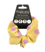 HAIR SCRUNCHY POLKA DOT YELLOW