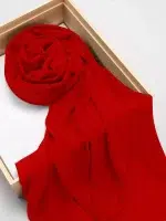 CHIFFON SCARF RED - Image 3
