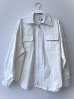 COTTON LOOSE FIT SHIRT WITH POCKETS AND ZIP CLOSURE