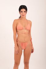 TOP TRIANGLE CROSSWAIST CORAL