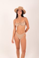TOP UNDERWIRE ROUSHED BUSTLINE BEIGE