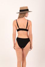 BOTTOM HIGH LEG WITH SIDE HOOP BLACK - Image 2