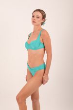BOTTOM V-SHAPE DRAPPED TURQOUISE - Image 5