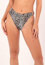 BOTTOM MID HIGH WAIST HOOP LEOPARD