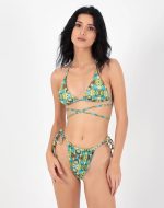 TOP TRIANGLE CROSSWAIST TURTLE PRINT - Image 2