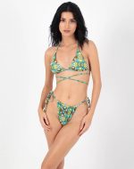 TOP TRIANGLE CROSSWAIST TURTLE PRINT - Image 3