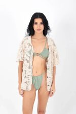 BOTTOM SLIDABLE RUCHED TIE SIDE SHIRRED MINT - Image 4