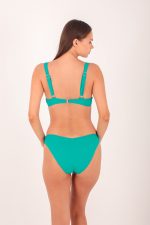 BOTTOM V HIGH LEG GREEN