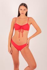 BOTTOM V HIGH LEG RED - Image 3