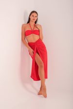 TOP U-CUT BANDEAU RED - Image 4