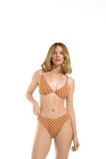 RETRO PRINT  BOTTOM V-SHAPE HIGH LEG - Image 3