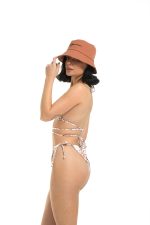 PATCHWORK LEOPARD BOTTOM ADJUSTABLE TIE SIDE - Image 3
