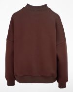 Lily Front Zip Sweatshirt Brown - Image 3