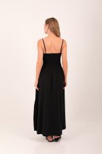 HELENA COTTON DRESS BLACK - Image 4