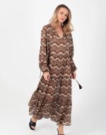 AQUANTA MAXI KAFTAN DRESS BROWN - Image 2