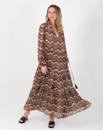 AQUANTA MAXI KAFTAN DRESS BROWN - Image 4