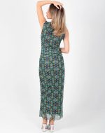 TULL MIDI DRESS TURTLE PRINT GREEN - Image 4