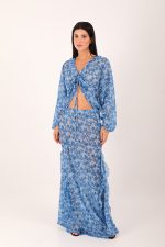 IRIS SKIRT BLUE HIBISCUS