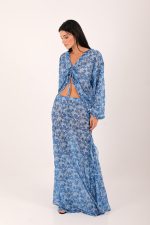 IRIS SKIRT BLUE HIBISCUS - Image 2