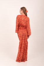 IRIS SKIRT ORANGE HIBISCUS - Image 2