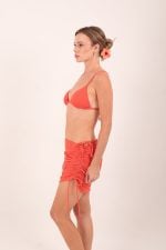 MINI PAREO SKIRT CORAL - Image 3