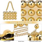 BUBBLE CLUTCH BAG GOLD - Image 3
