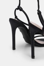 ADEL SATIN HEELS BLACK - Image 4