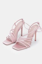 ADEL SATIN HEELS NUDE/PINK - Image 2