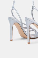 ADEL SATIN HEELS SILVER - Image 5